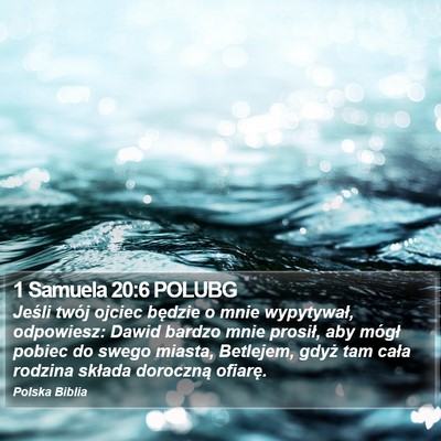 1 Samuela 20:6 POLUBG Bible Verse Image