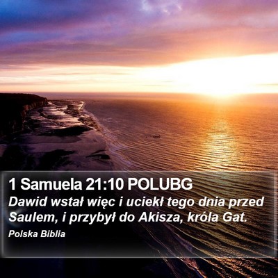 1 Samuela 21:10 POLUBG Bible Verse Image