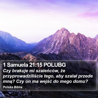 1 Samuela 21:15 POLUBG Bible Verse Image