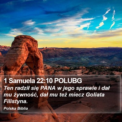 1 Samuela 22:10 POLUBG Bible Verse Image