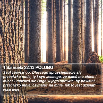 1 Samuela 22:13 POLUBG Bible Verse Image