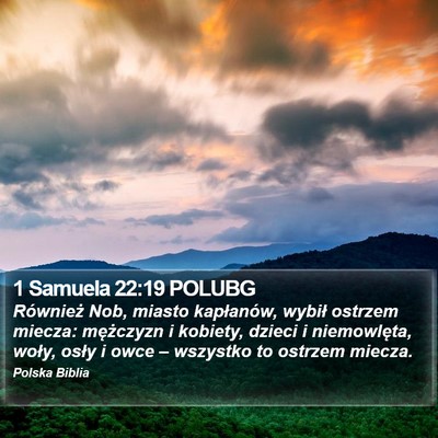 1 Samuela 22:19 POLUBG Bible Verse Image