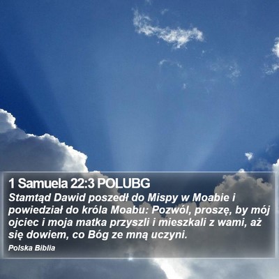 1 Samuela 22:3 POLUBG Bible Verse Image