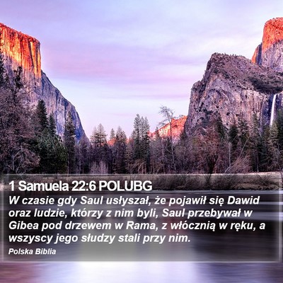 1 Samuela 22:6 POLUBG Bible Verse Image