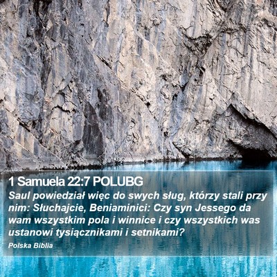 1 Samuela 22:7 POLUBG Bible Verse Image