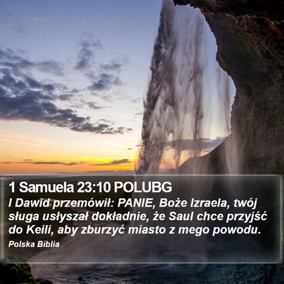 1 Samuela 23:10 POLUBG Bible Verse Image