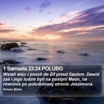 1 Samuela 23:24 POLUBG Bible Verse Image