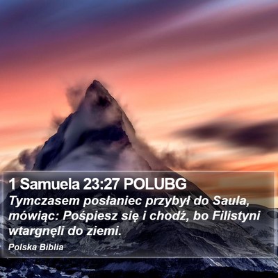 1 Samuela 23:27 POLUBG Bible Verse Image