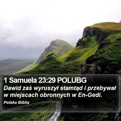 1 Samuela 23:29 POLUBG Bible Verse Image
