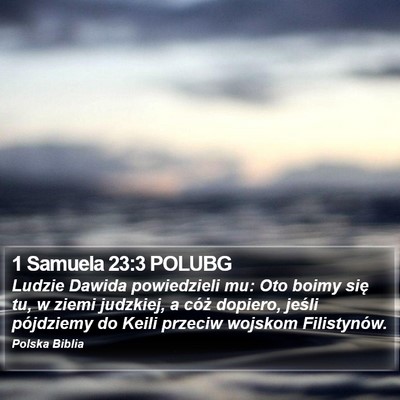 1 Samuela 23:3 POLUBG Bible Verse Image