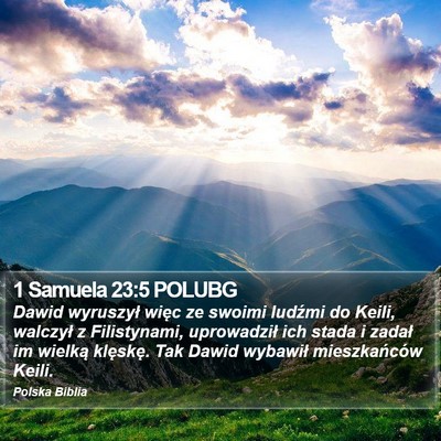 1 Samuela 23:5 POLUBG Bible Verse Image