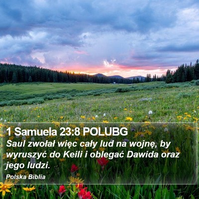 1 Samuela 23:8 POLUBG Bible Verse Image