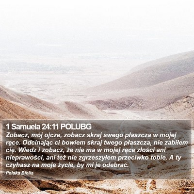 1 Samuela 24:11 POLUBG Bible Verse Image