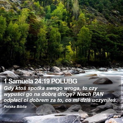 1 Samuela 24:19 POLUBG Bible Verse Image