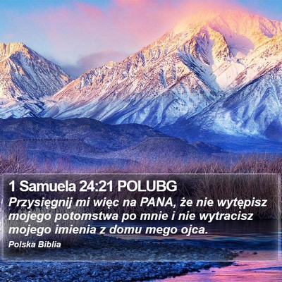 1 Samuela 24:21 POLUBG Bible Verse Image