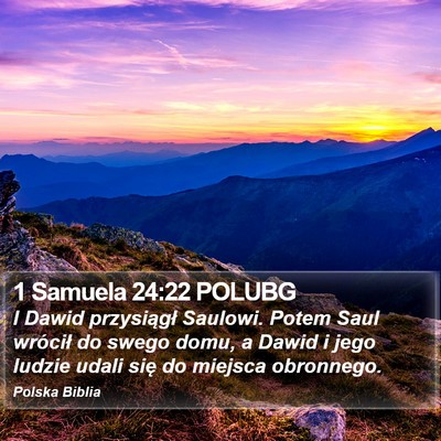 1 Samuela 24:22 POLUBG Bible Verse Image