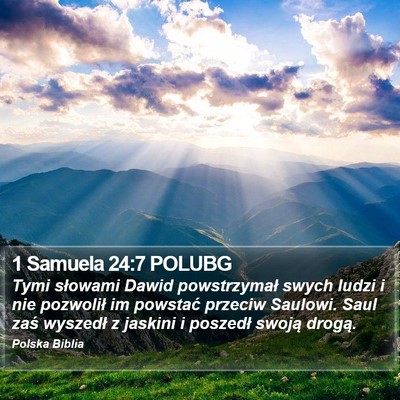 1 Samuela 24:7 POLUBG Bible Verse Image