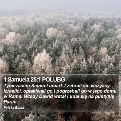 1 Samuela 25:1 POLUBG Bible Verse Image