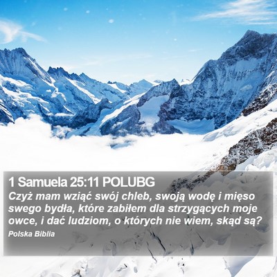 1 Samuela 25:11 POLUBG Bible Verse Image