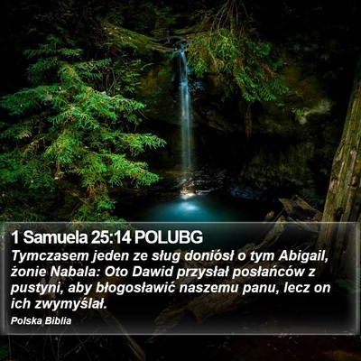 1 Samuela 25:14 POLUBG Bible Verse Image