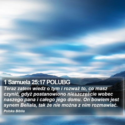 1 Samuela 25:17 POLUBG Bible Verse Image