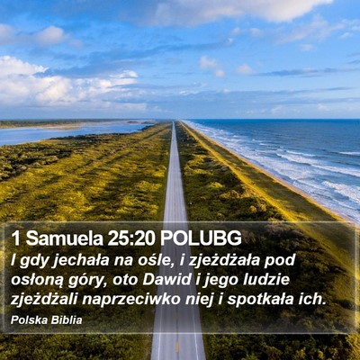 1 Samuela 25:20 POLUBG Bible Verse Image