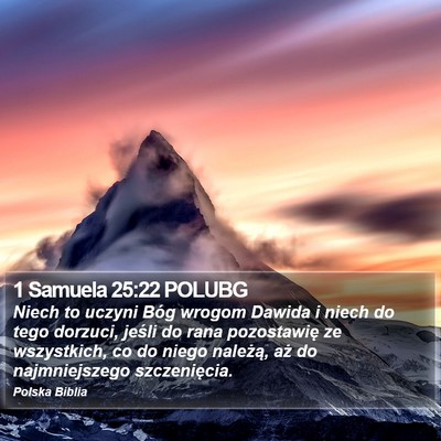 1 Samuela 25:22 POLUBG Bible Verse Image
