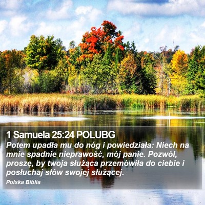 1 Samuela 25:24 POLUBG Bible Verse Image