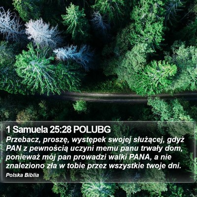 1 Samuela 25:28 POLUBG Bible Verse Image