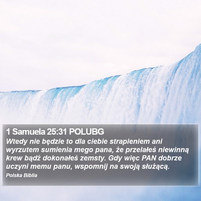 1 Samuela 25:31 POLUBG Bible Verse Image