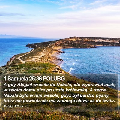 1 Samuela 25:36 POLUBG Bible Verse Image