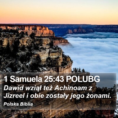 1 Samuela 25:43 POLUBG Bible Verse Image