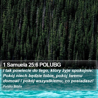 1 Samuela 25:6 POLUBG Bible Verse Image