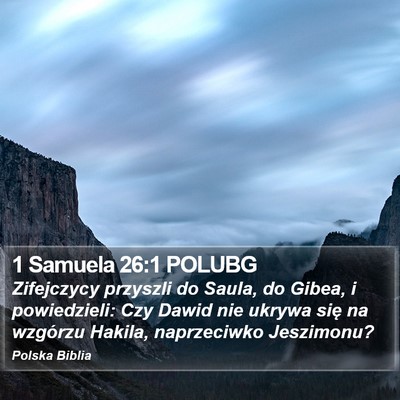 1 Samuela 26:1 POLUBG Bible Verse Image