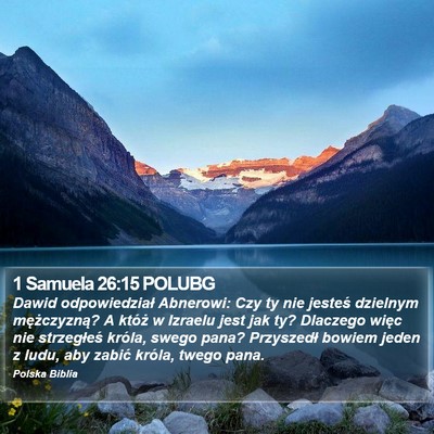 1 Samuela 26:15 POLUBG Bible Verse Image