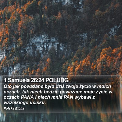 1 Samuela 26:24 POLUBG Bible Verse Image