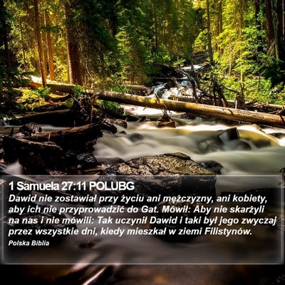 1 Samuela 27:11 POLUBG Bible Verse Image