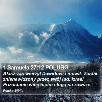 1 Samuela 27:12 POLUBG Bible Verse Image