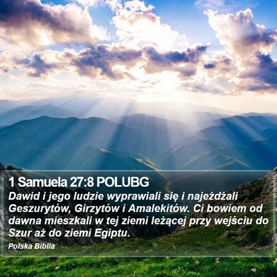 1 Samuela 27:8 POLUBG Bible Verse Image