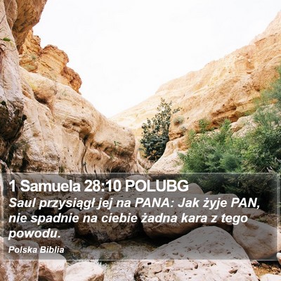 1 Samuela 28:10 POLUBG Bible Verse Image
