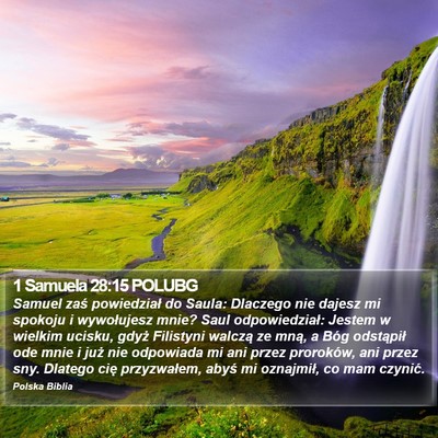 1 Samuela 28:15 POLUBG Bible Verse Image