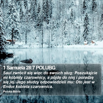 1 Samuela 28:7 POLUBG Bible Verse Image