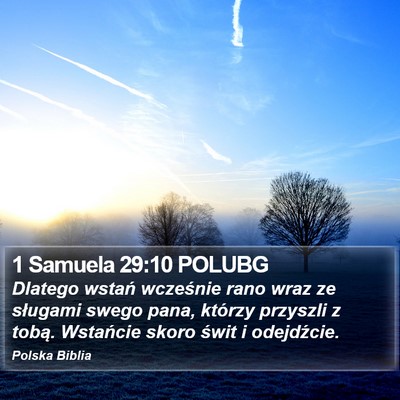 1 Samuela 29:10 POLUBG Bible Verse Image