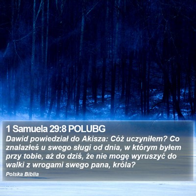 1 Samuela 29:8 POLUBG Bible Verse Image