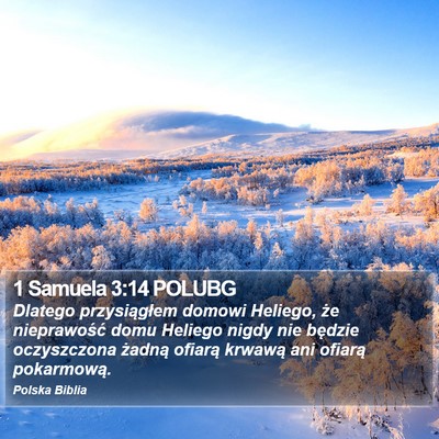 1 Samuela 3:14 POLUBG Bible Verse Image