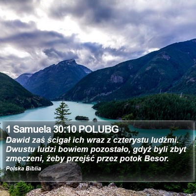 1 Samuela 30:10 POLUBG Bible Verse Image