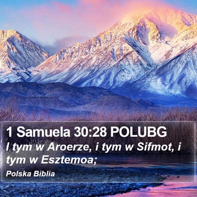 1 Samuela 30:28 POLUBG Bible Verse Image