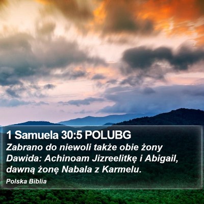 1 Samuela 30:5 POLUBG Bible Verse Image