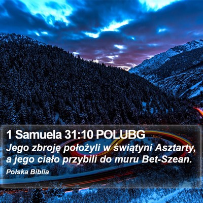 1 Samuela 31:10 POLUBG Bible Verse Image