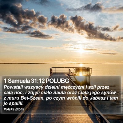 1 Samuela 31:12 POLUBG Bible Verse Image